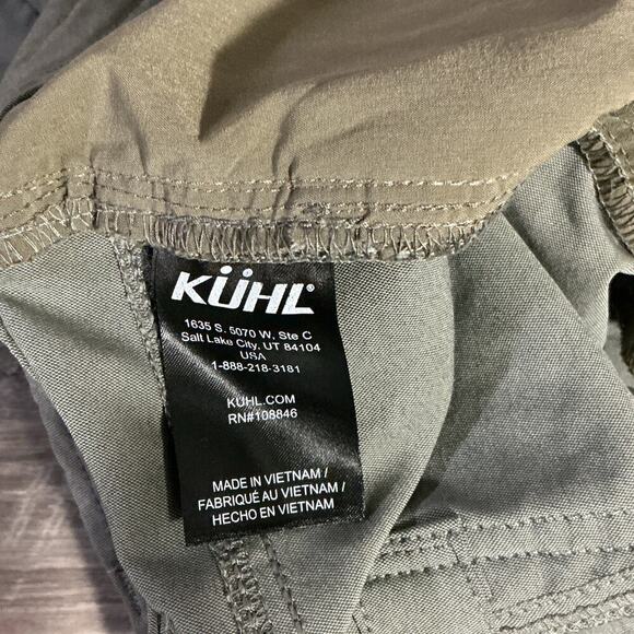 KÜHL Cropped Hiking Pants Gray Women’s Size 16 Outdoor Adventure Capri - Picture 7 of 12
